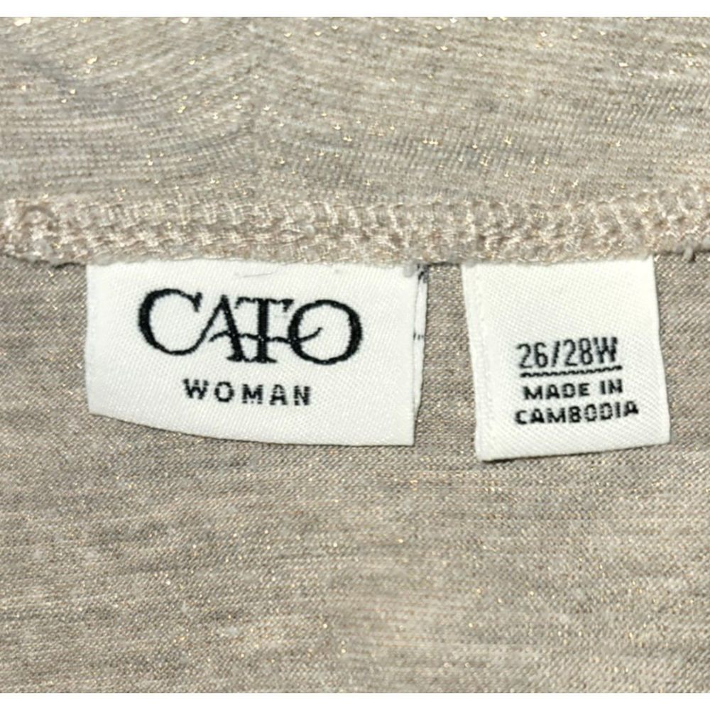 Cato Gray Cowl Neck Top - Picture 6 of 8